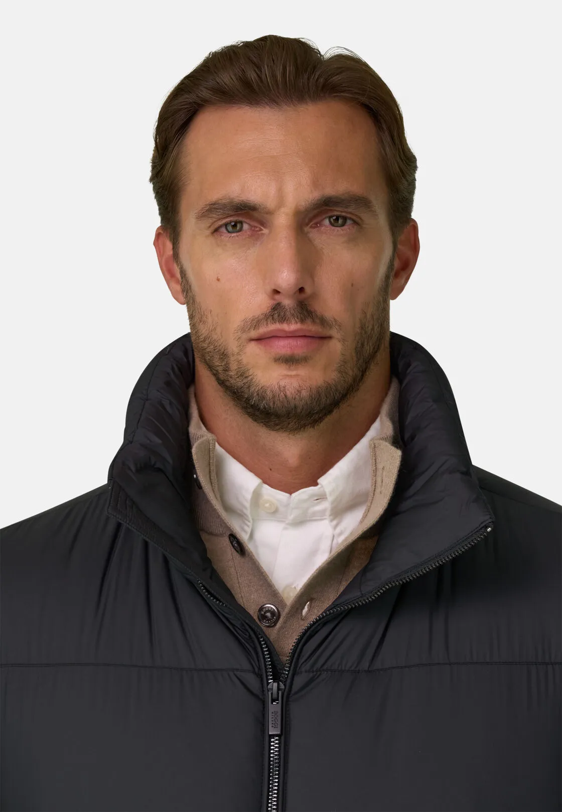 Boggi, Gilet In Piuma D'oca In Tessuto Tecnico, Donna, Nero, Taglia: M - immagine 3