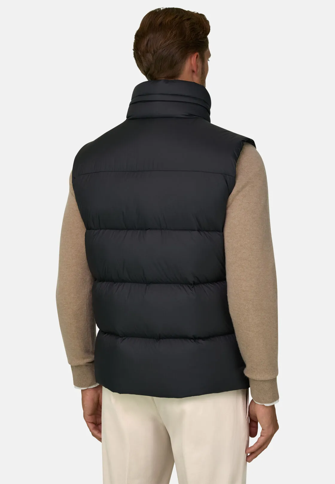 Boggi, Gilet In Piuma D'oca In Tessuto Tecnico, Donna, Nero, Taglia: M - immagine 4