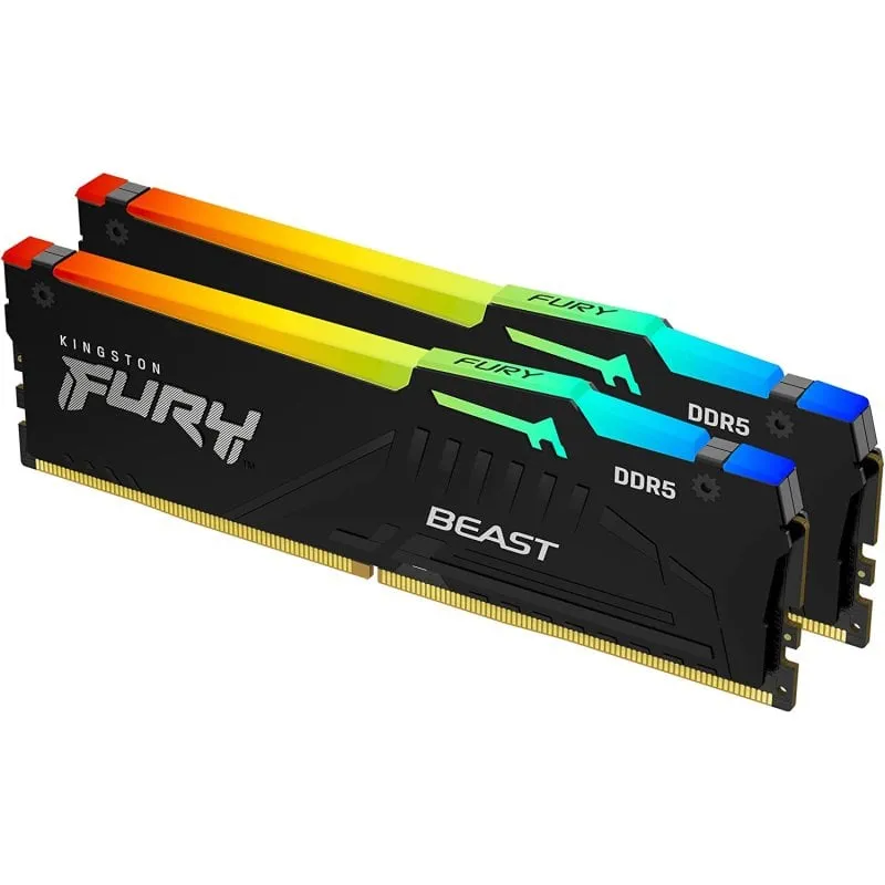 Kingston FURY Beast RGB DDR5 6000 MHz 16 GB 2x8 GB CL36 - immagine 1