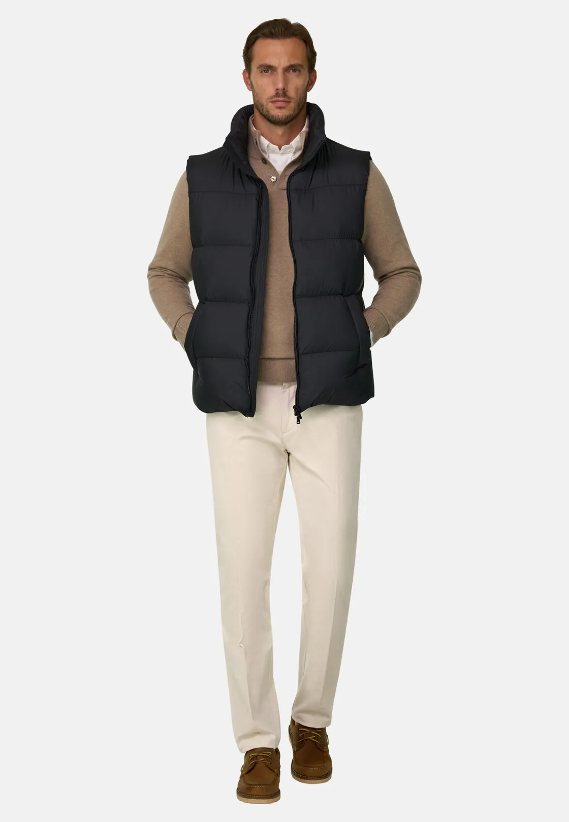 Boggi, Gilet In Piuma D'oca In Tessuto Tecnico, Donna, Nero, Taglia: XL - immagine 2