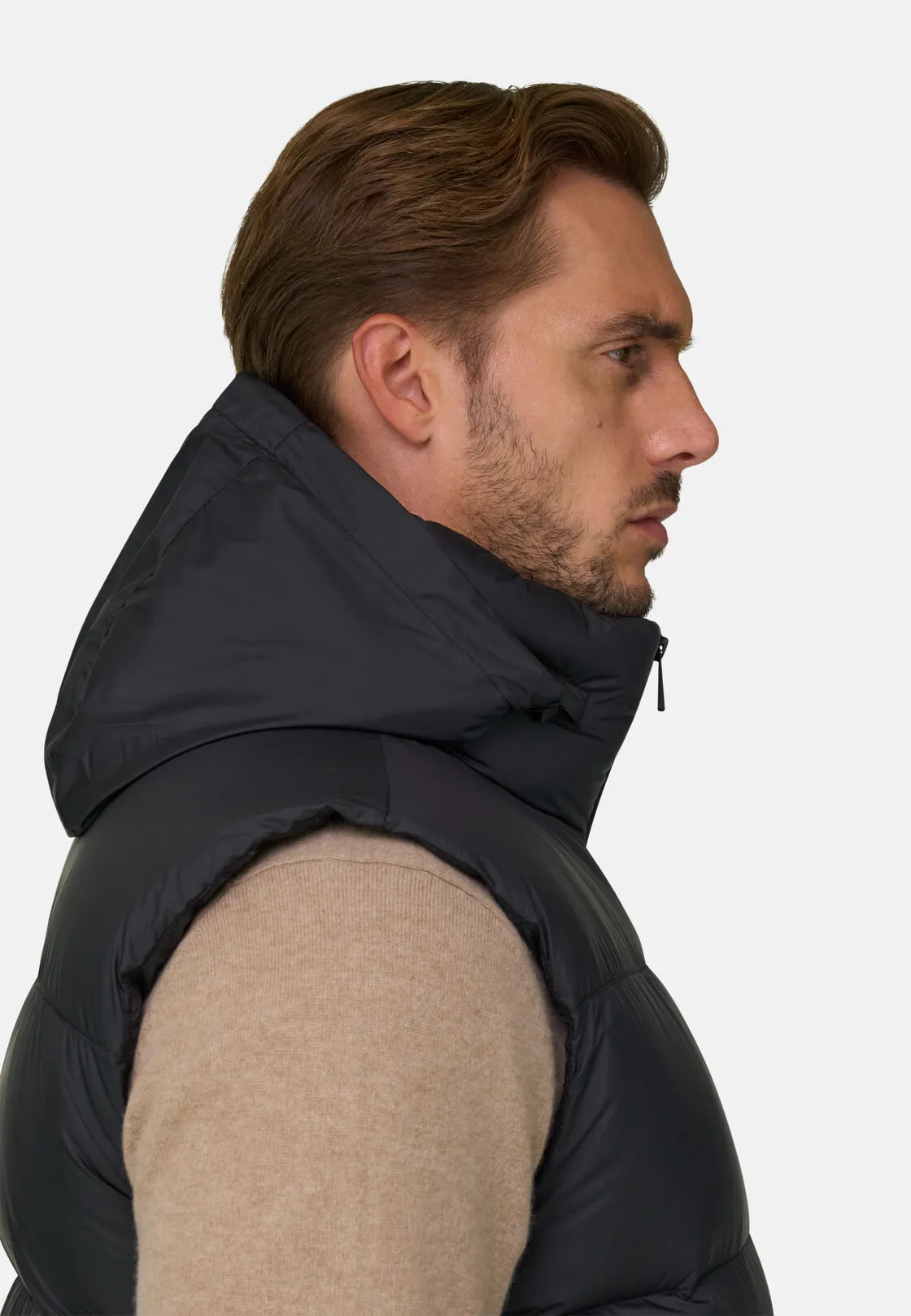 Boggi, Gilet In Piuma D'oca In Tessuto Tecnico, Donna, Nero, Taglia: XXXL - immagine 5