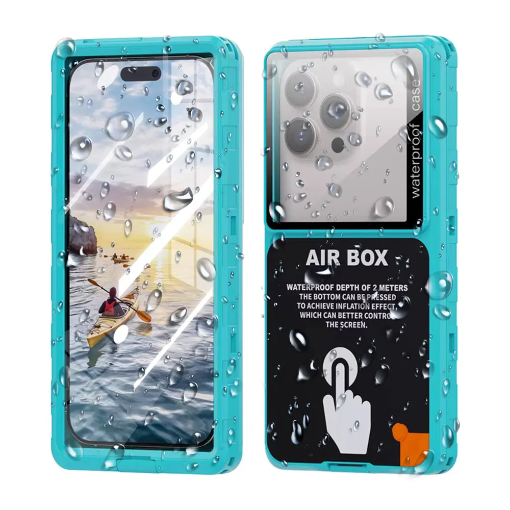 Custodia Universale Waterproof per Telefono max. 6,9 pollici, ShellBox, AirBox, Blu - immagine 1