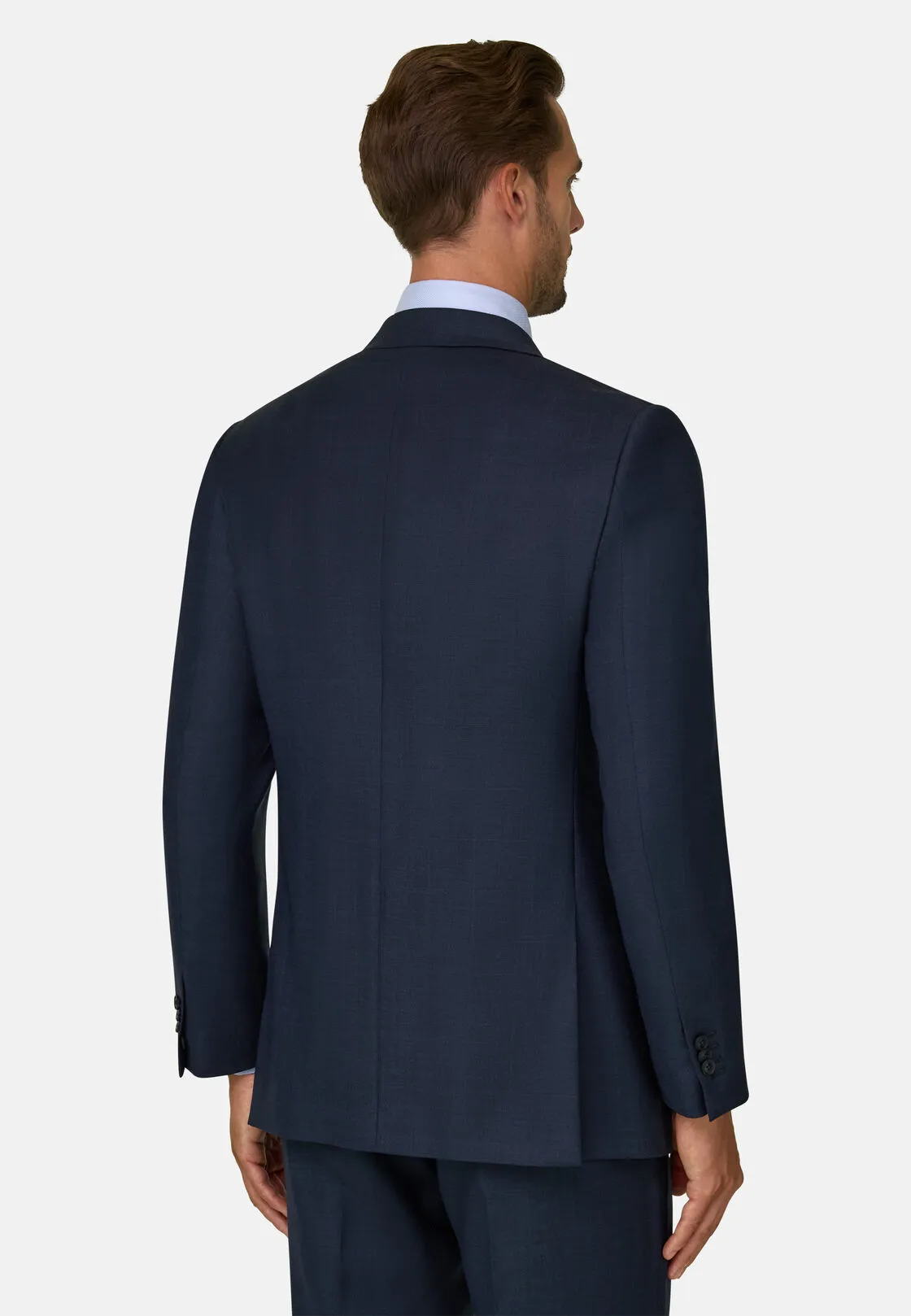Boggi, Abito Principe Di Galles In Lana, Uomo, Navy, Taglia: 44 - immagine 5