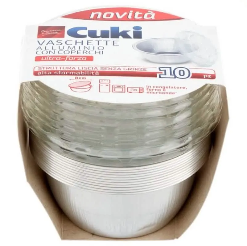 Cuki Vaschetta in Alluminio con Coperchio Trasparente TS21 - immagine 1