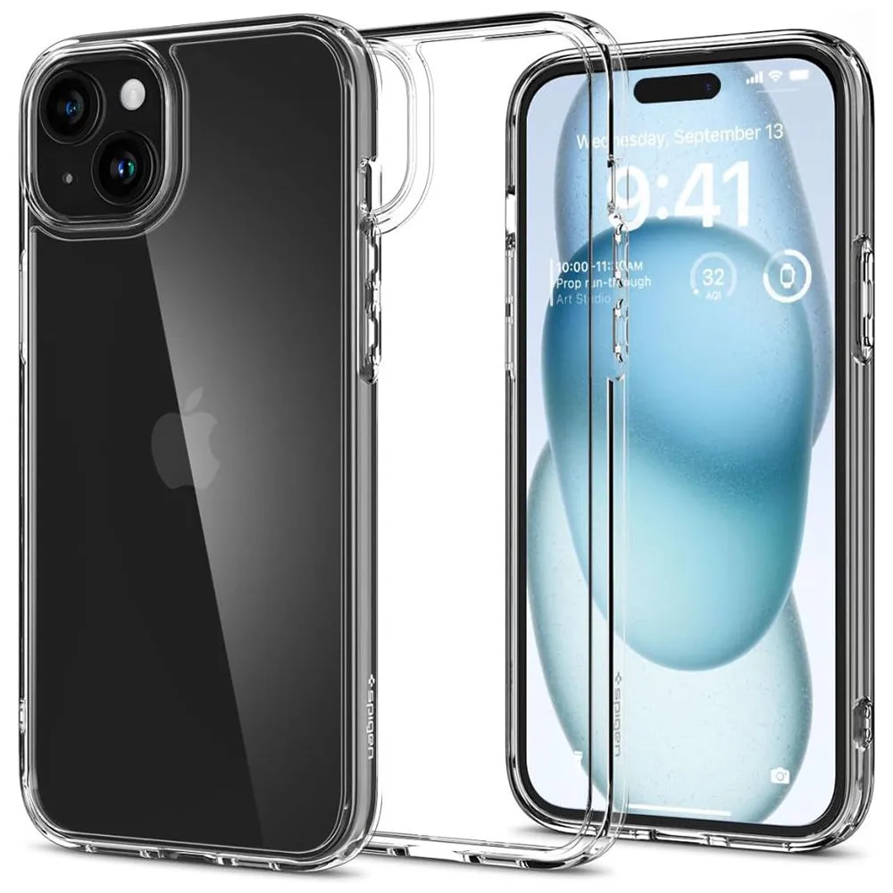 Custodia per Apple iPhone 15, Spigen, Ultra Hybrid, Trasparente ACS06793 - immagine 1