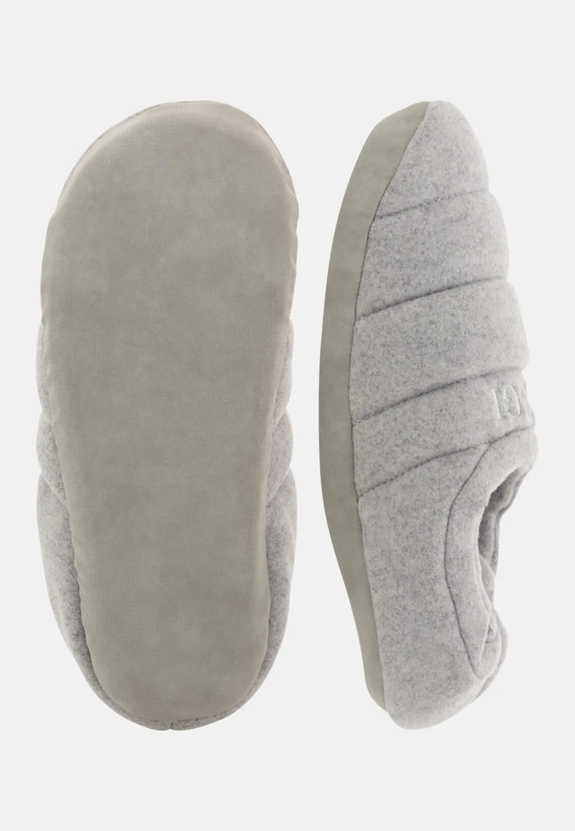 Boggi, Pantofole In Misto Lana, Uomo, Light grey, Taglia: 43/44 - immagine 4