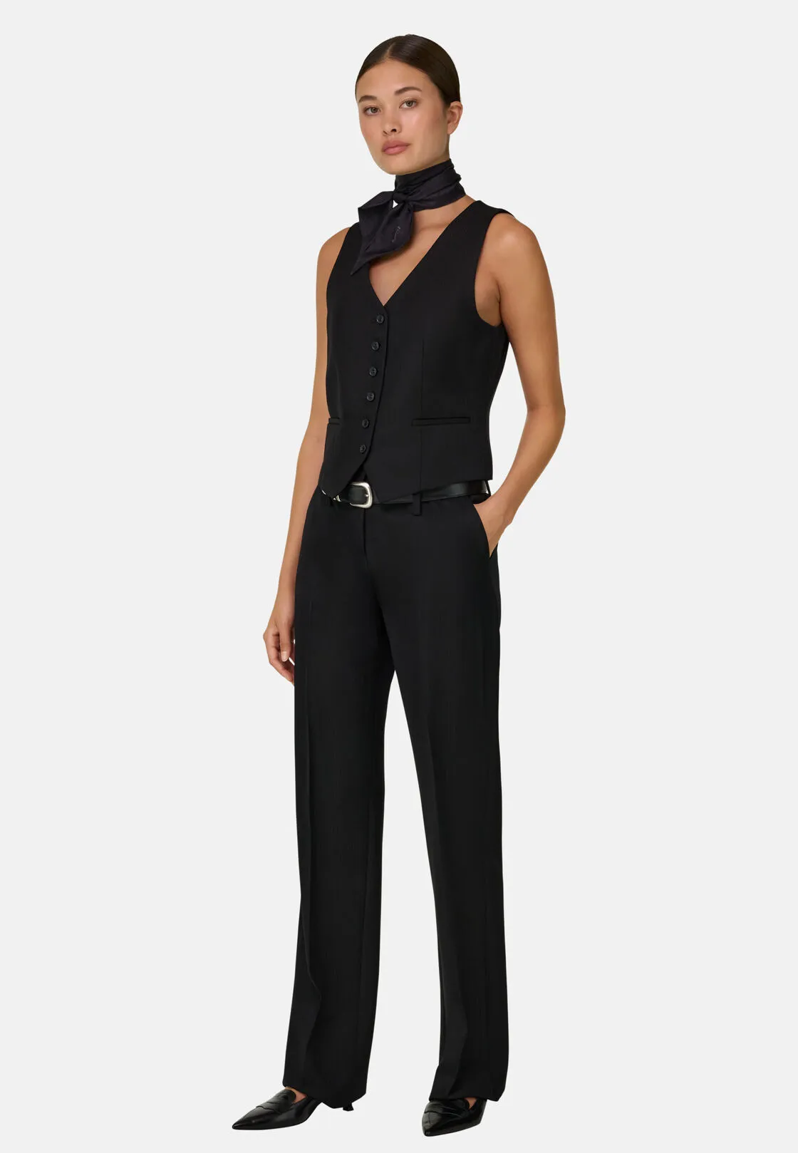Boggi, Pantalone Side Adjust, Donna, Nero, Taglia: M - immagine 2
