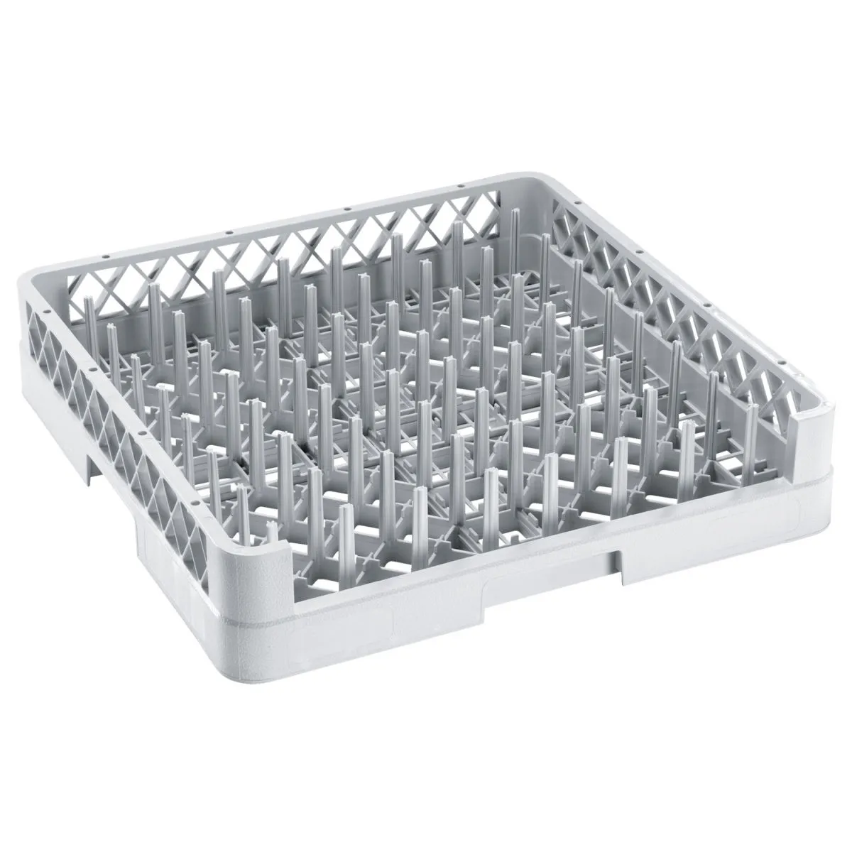PULSIVA Cestello lavastoviglie per piatti aperto di lato; 50x50x10 cm (LxPxH); grigio - immagine 1