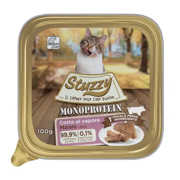 Stuzzy Cat Monoproteico 100 gr Maiale - confezione da 6 pezzi - immagine 1