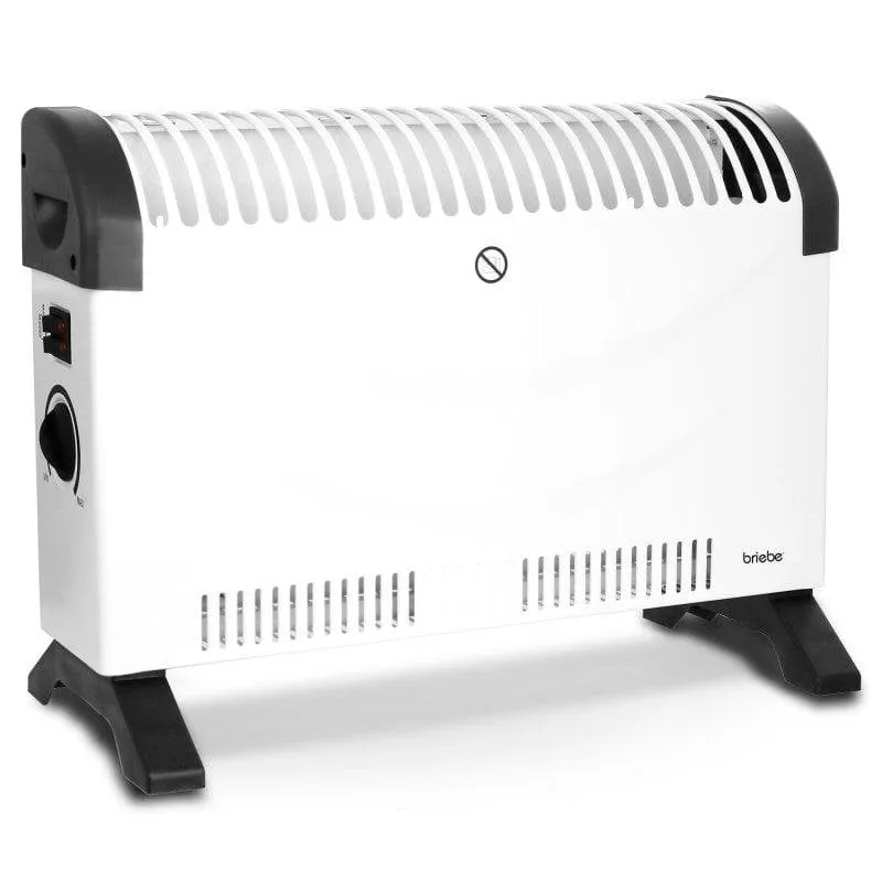Convettore Elettrico Briebe BRI-128215 2000W Bianco Portatile Protezione Surriscaldamento - immagine 1