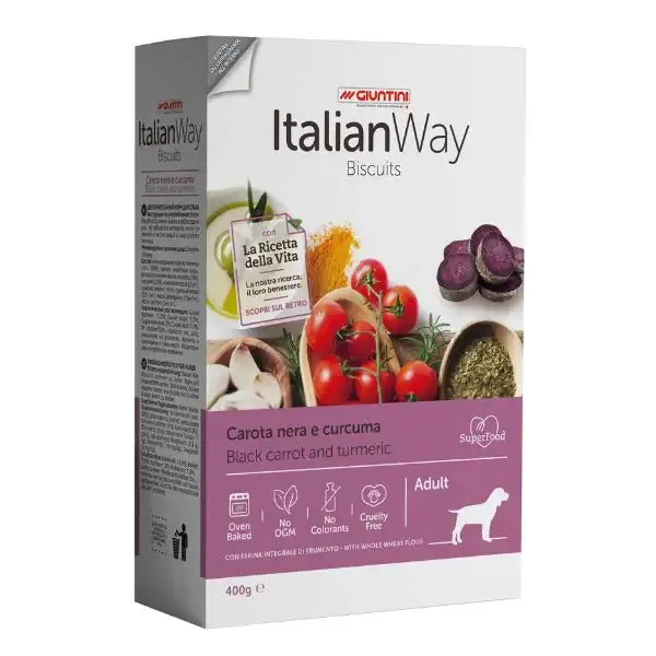 ItalianWay Biscuit Adult 400g Carota e Curcuma - immagine 1