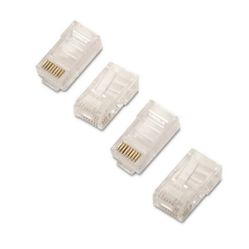 Connettore Aisens RJ-45 8 fili Cat.6 AWG24 10 unità - immagine 1