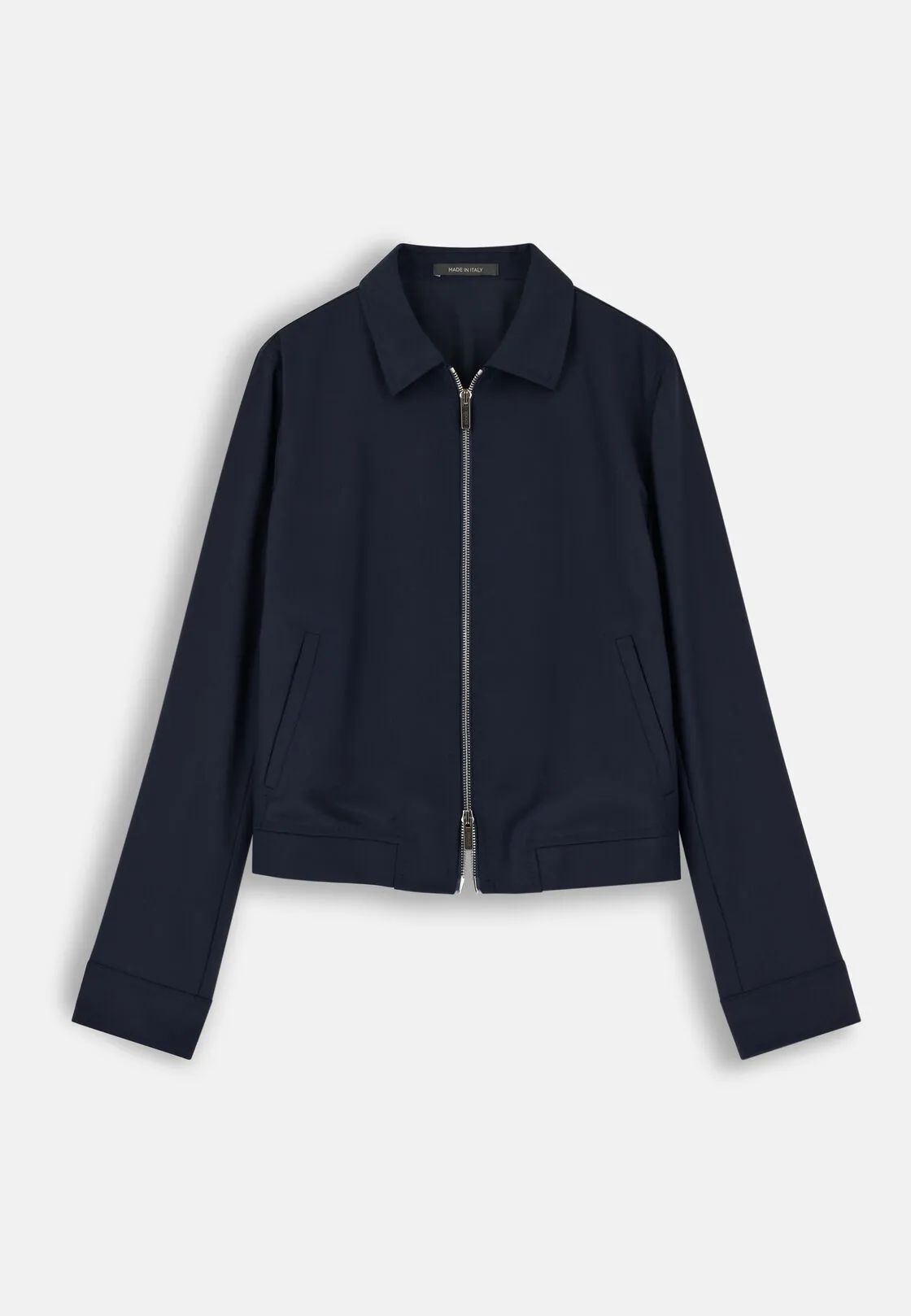 Boggi, Giacca Full Zip Gessata, Donna, Navy, Taglia: M - immagine 5