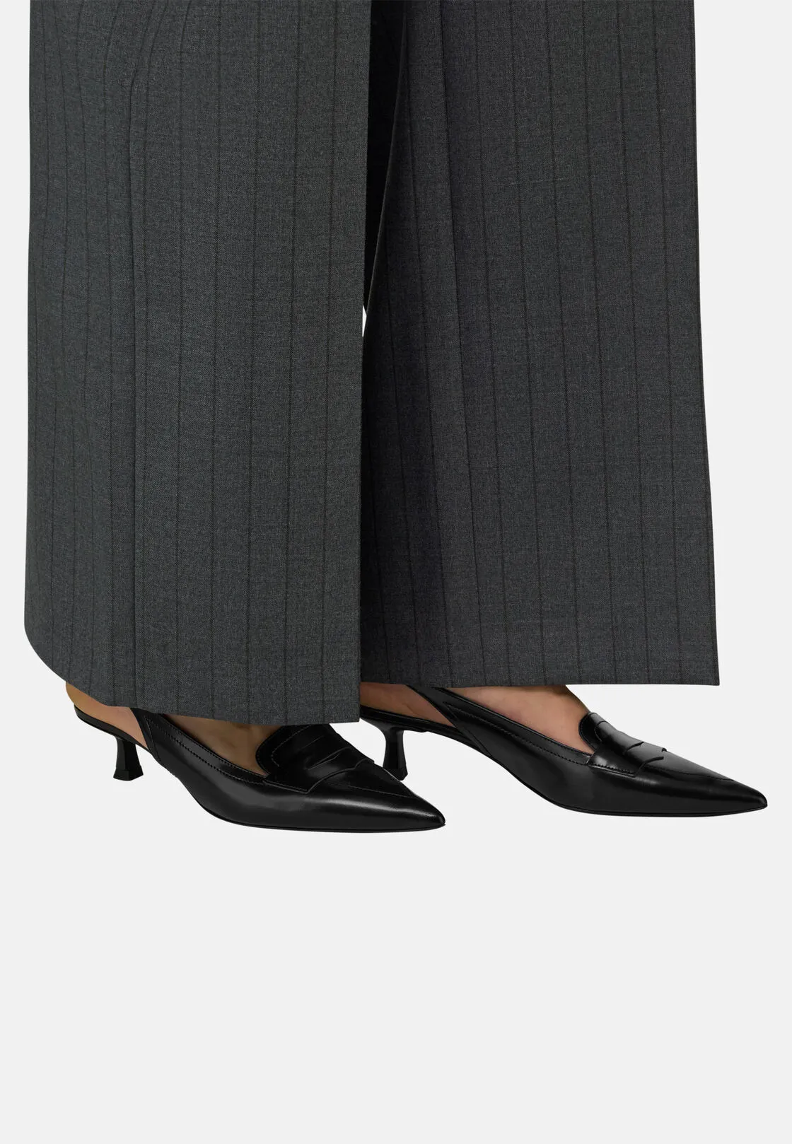 Boggi, Slingback In Pelle Spazzolata, Donna, Nero, Taglia: 37-3 - immagine 2