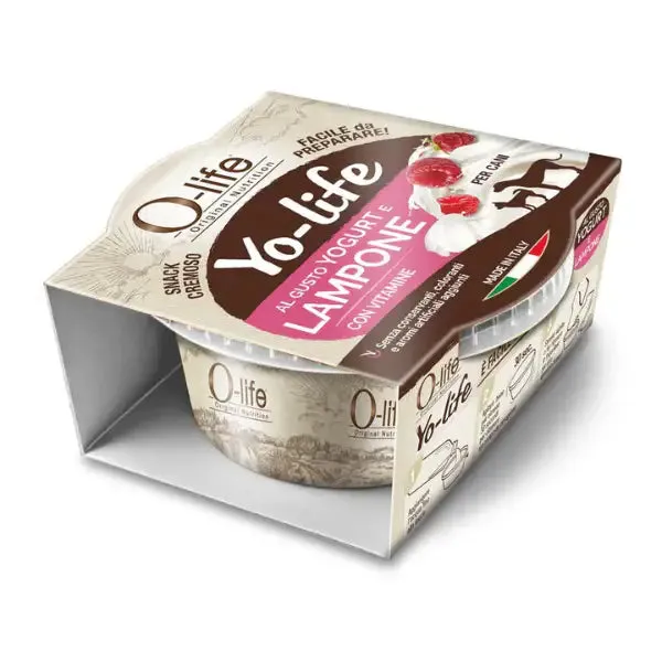 O-life Adult Yogurt per cani con vitamine Yo-Life snack cremoso 25 gr Lampone - confezione da 5 pezzi - immagine 1