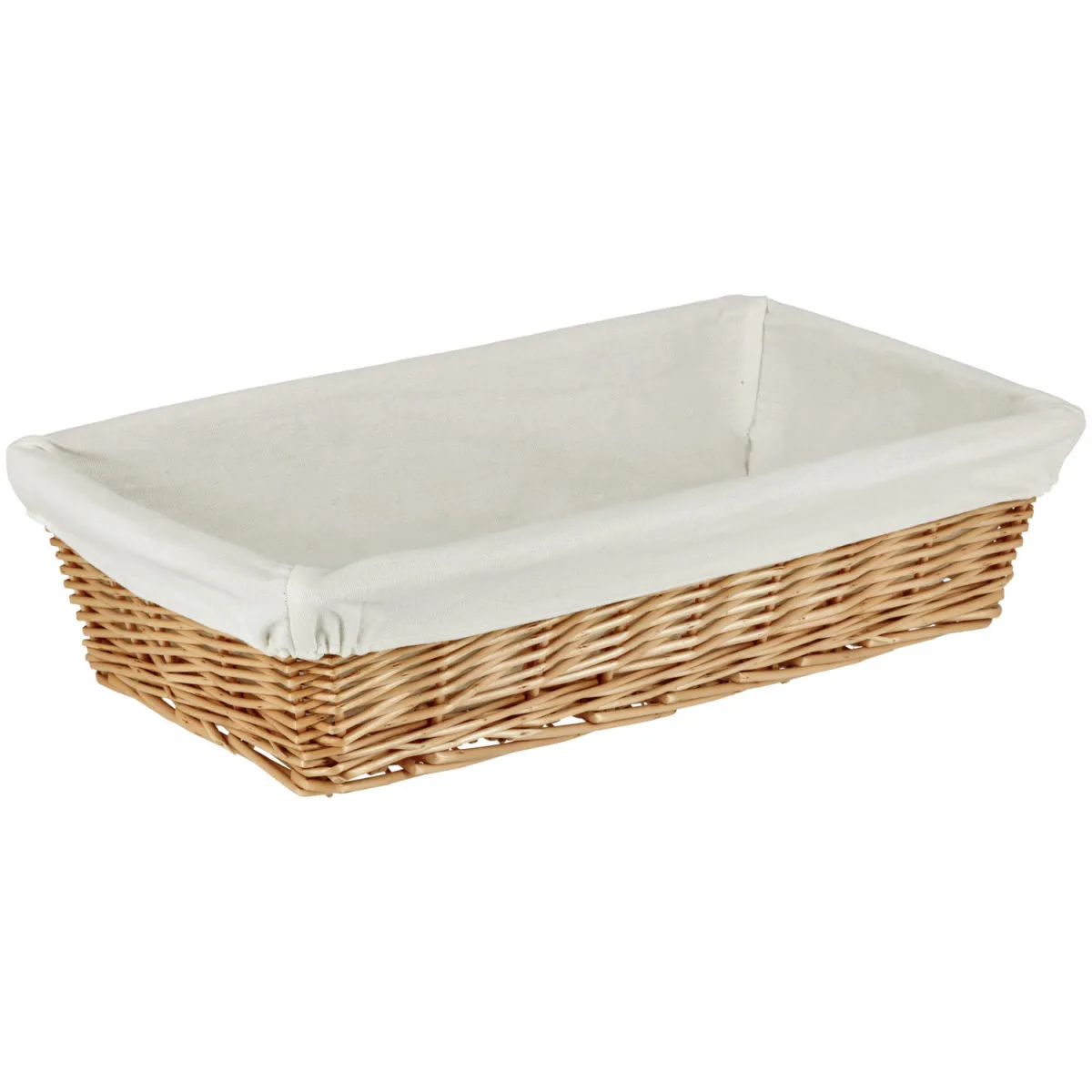 PULSIVA Cestino in vimini Alegra rettangolare; 44x23x9 cm (LxLxH); naturale; rettangolare - immagine 1