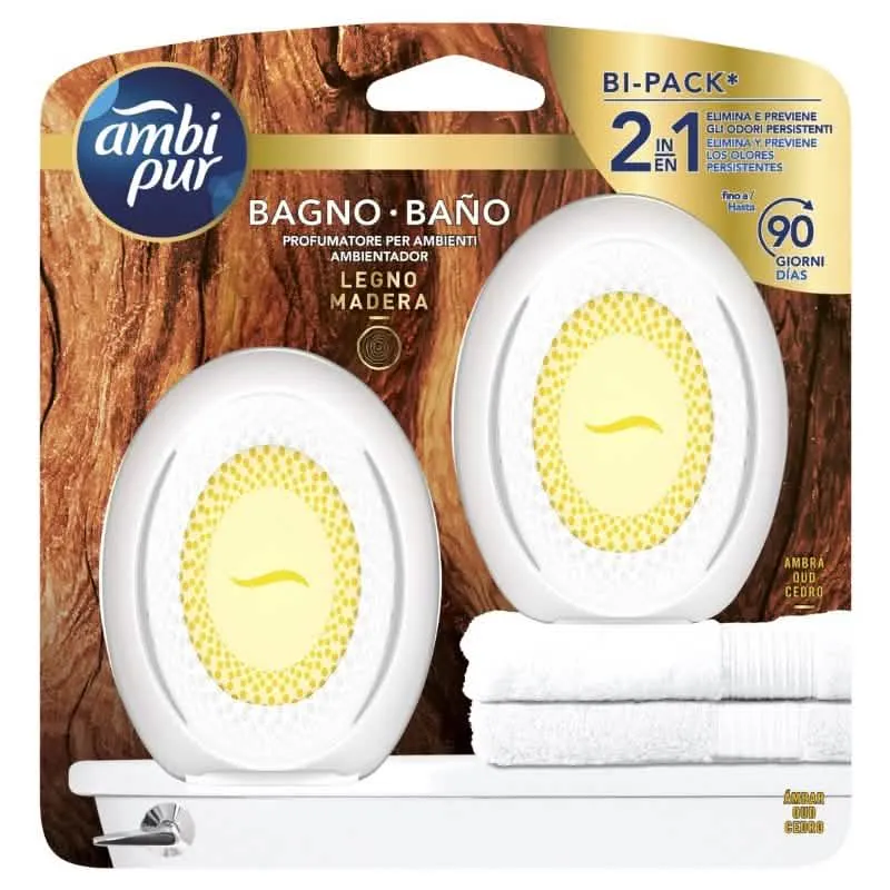 AmbiPur Deo Ambiente Bagno 2 Pezzi Origins Legno - immagine 1