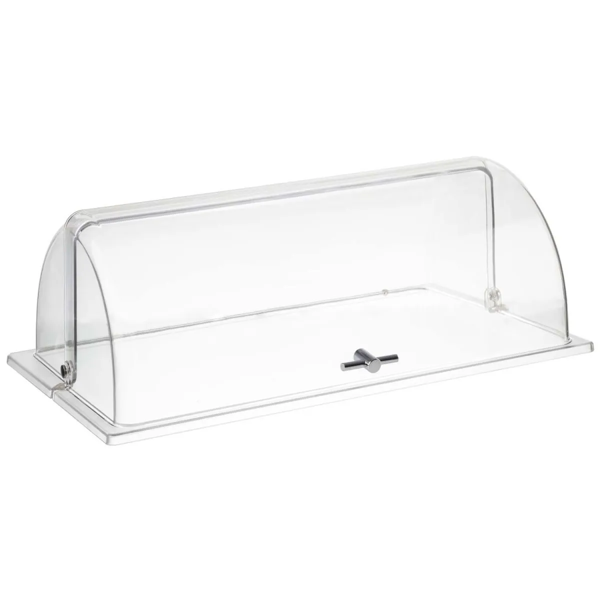 APS Coperchio Roll-top Capo; GN 1/1, 53x32.5x19 cm (LxLxH); trasparente/argento; rettangolare - immagine 1