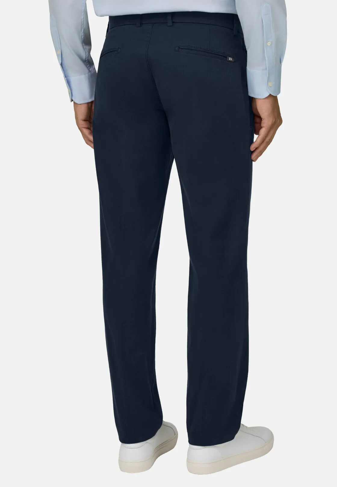 Boggi, Pantaloni In Cotone Elasticizzato, Uomo, Navy, Taglia: 32 - immagine 5