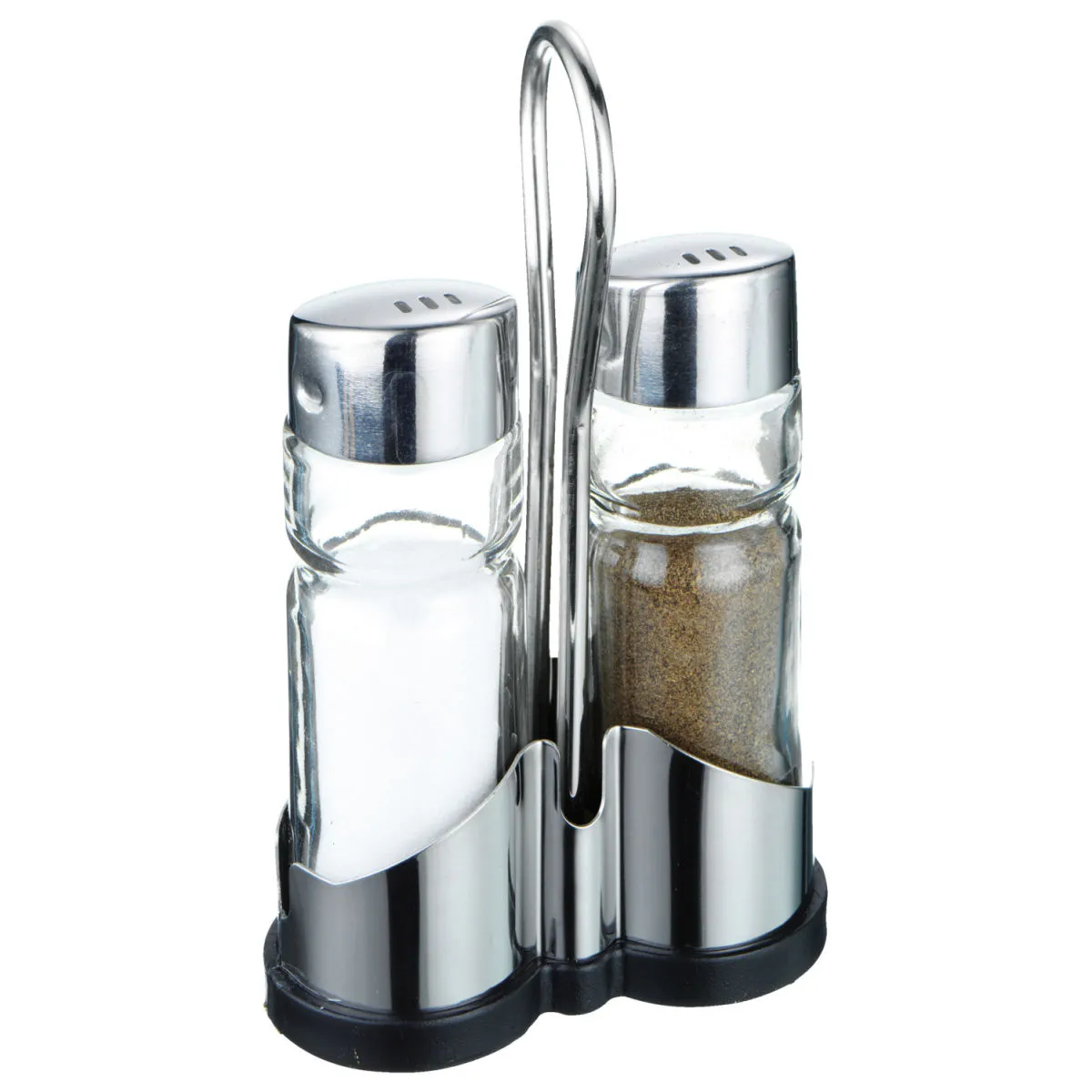 6x PULSIVA Menage sale e pepe Molto; 40 ml, 7.5x13x3.5 cm (LxHxP); argento/trasparente; 6 set / Pacco - immagine 1