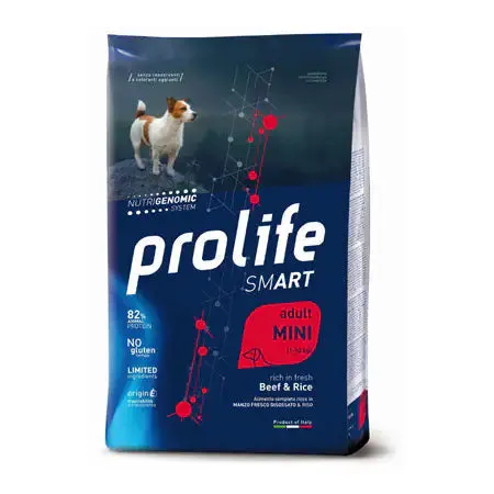 Prolife Smart Cane Adult Mini Manzo e Riso 2 kg - Croccantini per cani - immagine 1