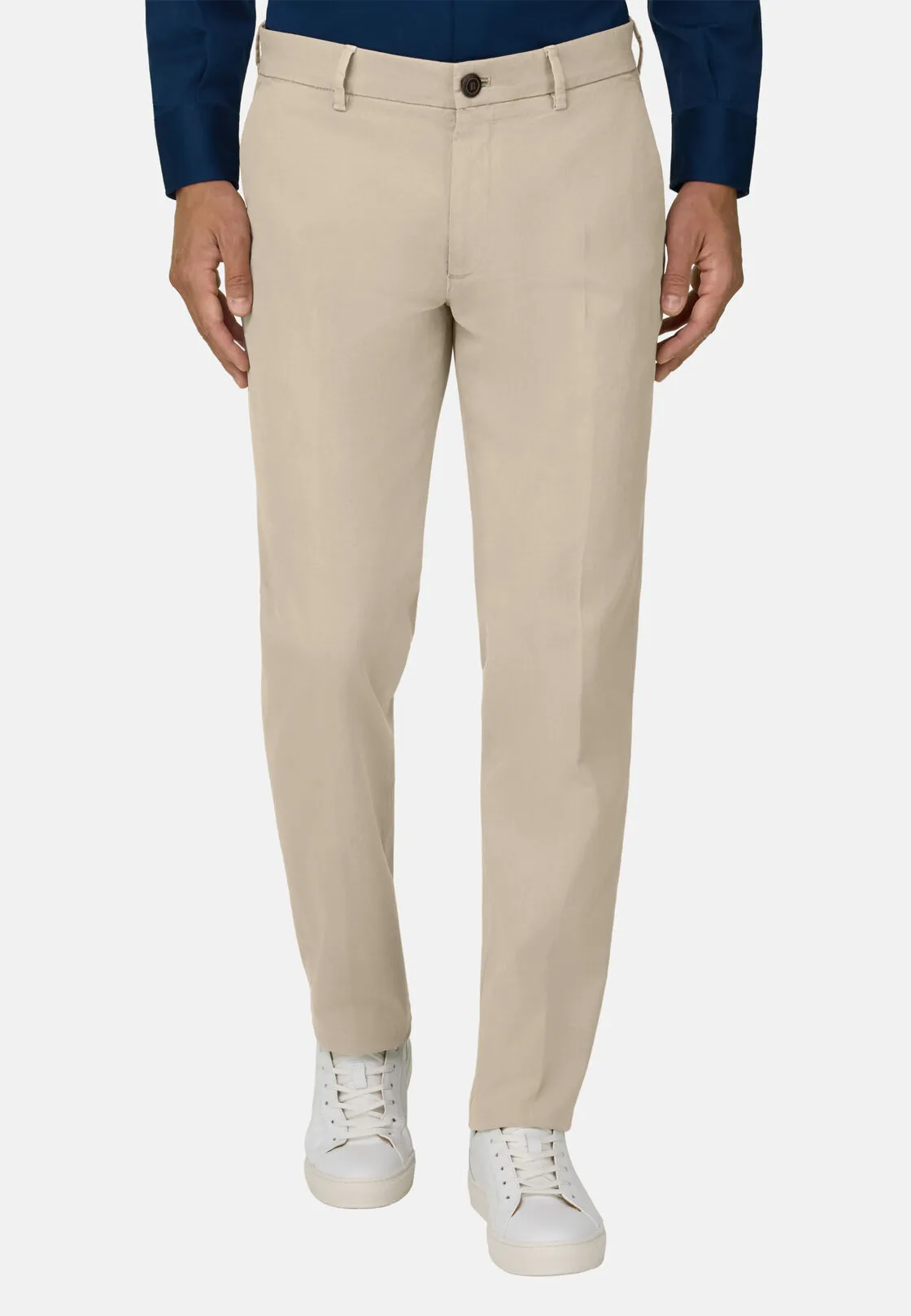 Boggi, Pantaloni In Cotone Elasticizzato, Uomo, Beige, Taglia: 31 - immagine 1