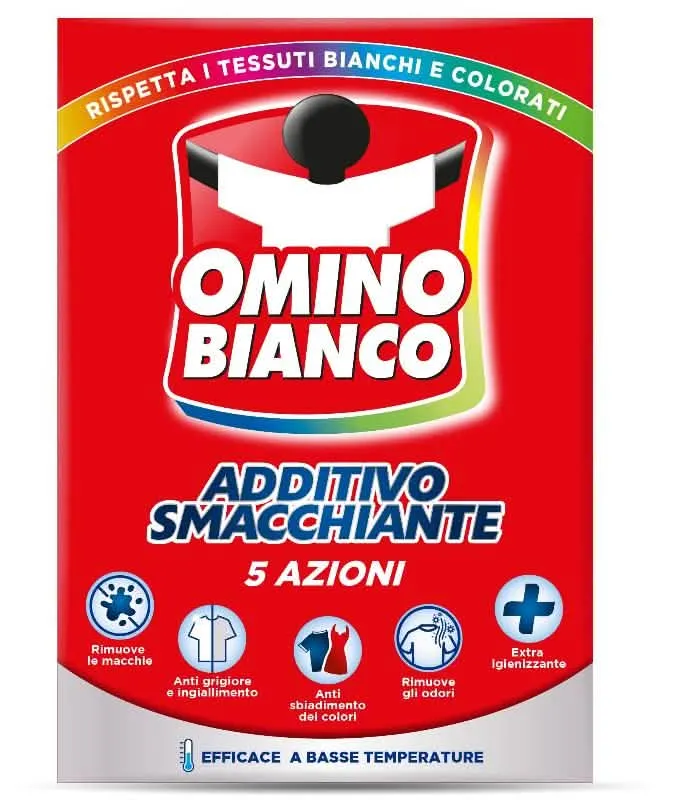 Omino Bianco Additivo Smacchiante 500g - Rimuove Macchie Ostinate - immagine 1