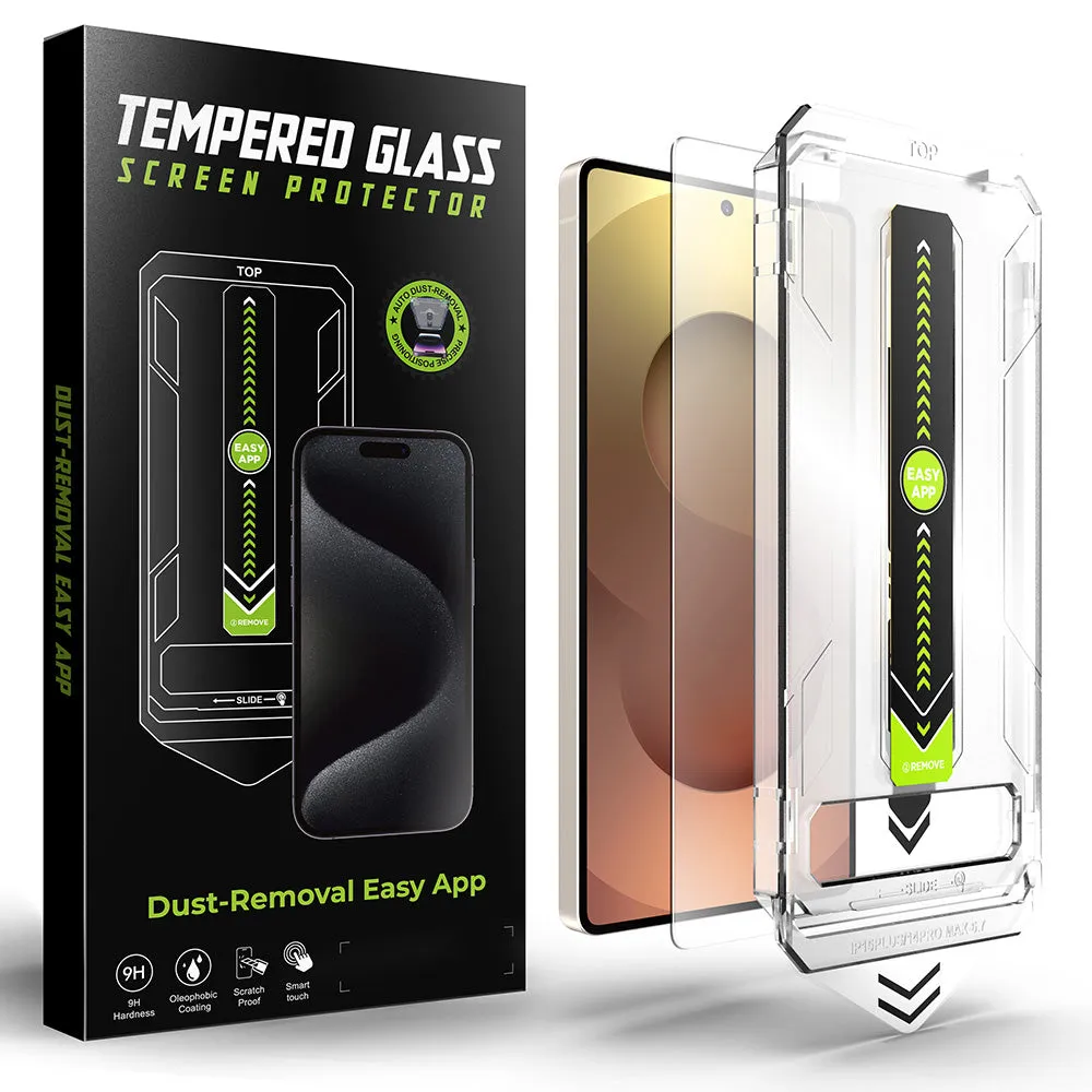 Pellicola protettiva per schermo Techsuit TitanGlass CrystalHD per Samsung Galaxy S25 Ultra S938, Vetro temperato, Full Glue - immagine 1