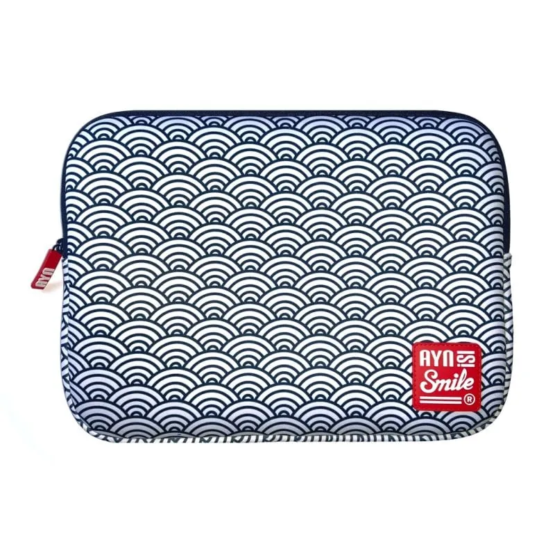 Smile Kimono Sleeve Seigaiha Custodia per laptop fino a 14" - immagine 1