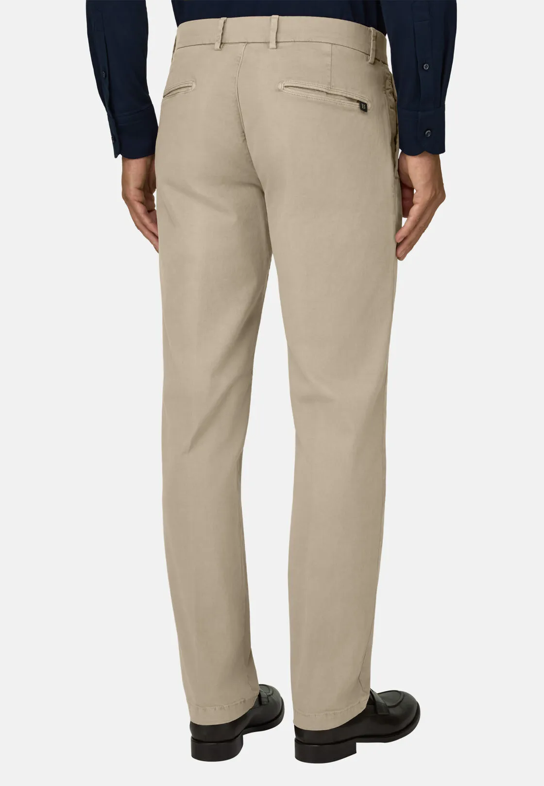 Boggi, Pantaloni In Cotone Elasticizzato, Uomo, Taupe, Taglia: 30 - immagine 5