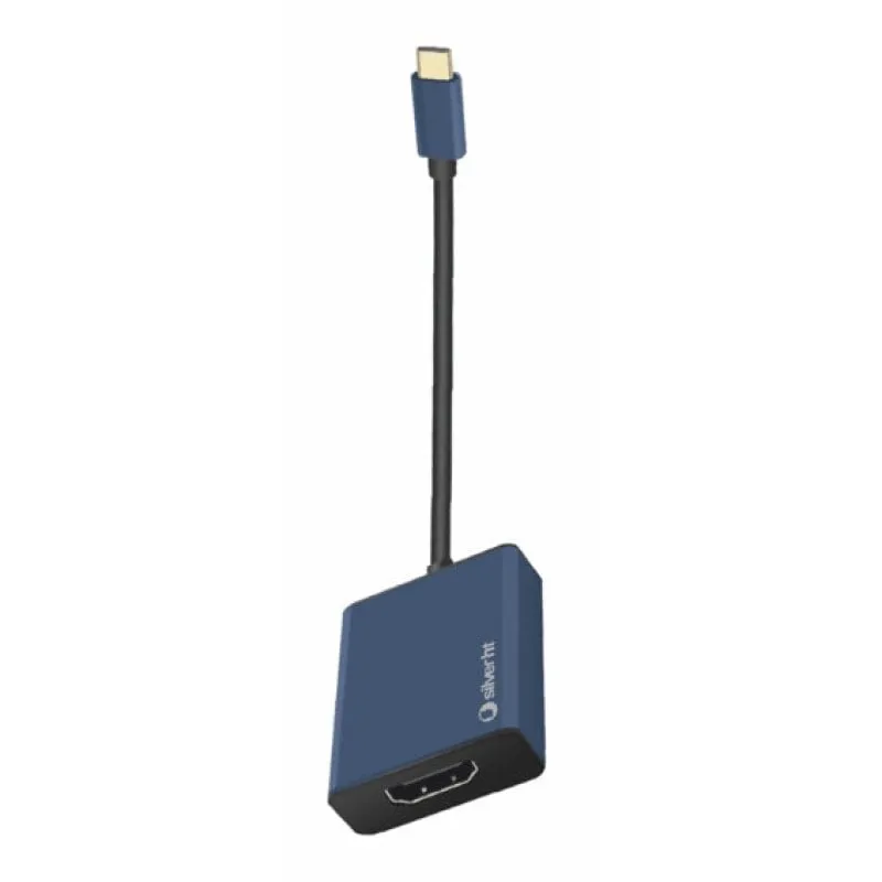 Adattatore SilverHT Logan da USB-C a HDMI 4K blu - immagine 1