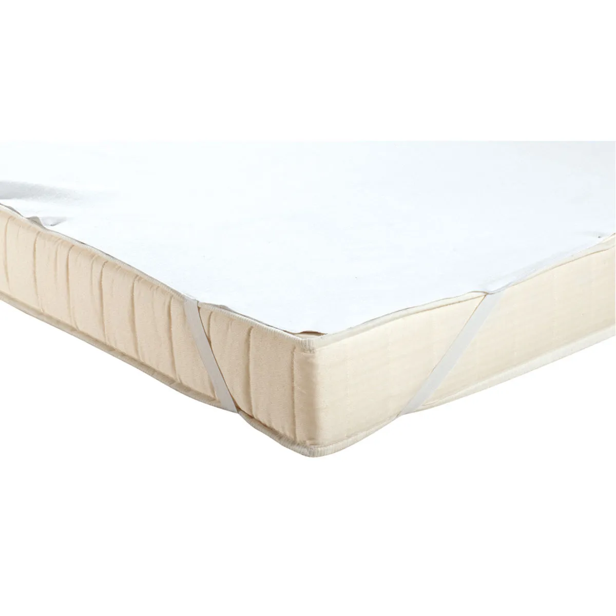 2x PULSIVA Coprimaterasso Molton impermeabile; 90x200 cm (LxL); bianco; 2 pz. / Pacco - immagine 1