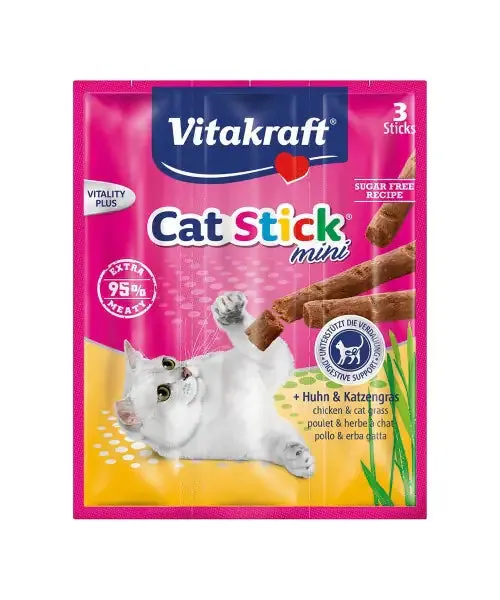 Vitakraft Cat Stick Mini 18 gr Pollo e erbe - immagine 1