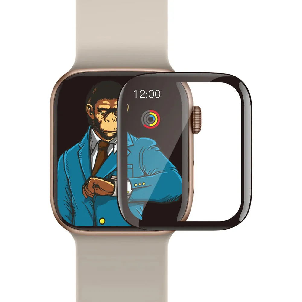 Pellicola Protettiva Blueo High Molecule per Apple Watch 40mm Series, Vetro Temperato, Nero - immagine 1