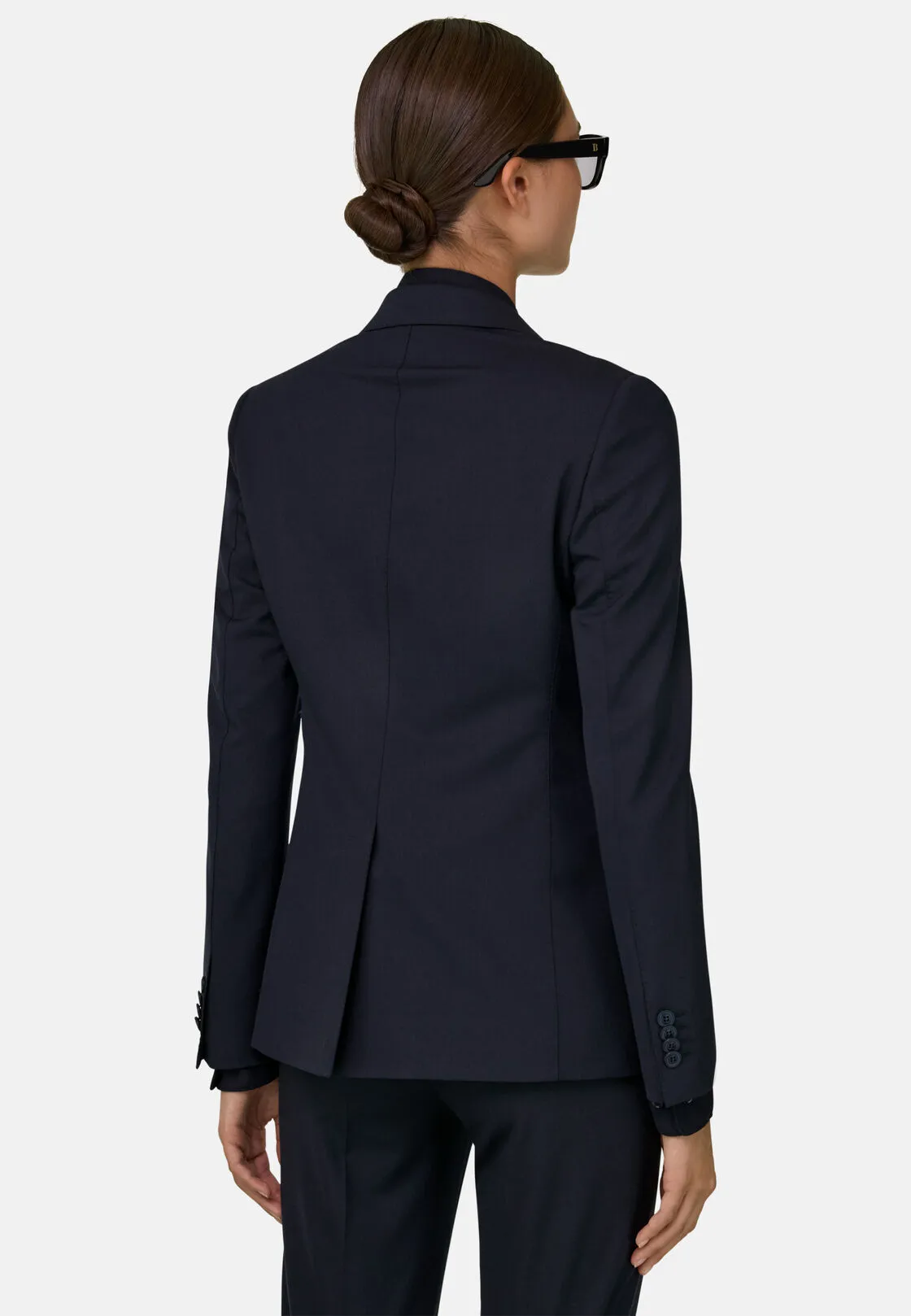 Boggi, Giacca Monopetto Di Misto Lana, Donna, Navy, Taglia: M - immagine 4