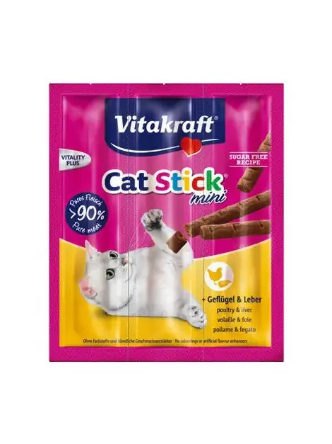 Vitakraft Cat Stick Mini 18 gr Pollo e fegato - immagine 1