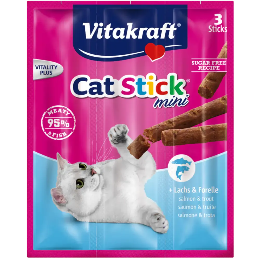 Vitakraft Cat Stick Mini 18 gr Salmone e trota - immagine 1