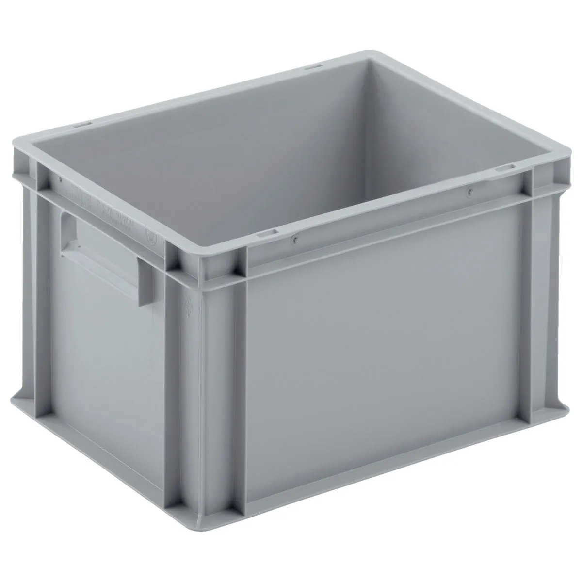 Ringoplast Contenitori impilabili EURO chiusi; 22600 ml, 30x40x22.7 cm (LxLxH); grigio - immagine 1