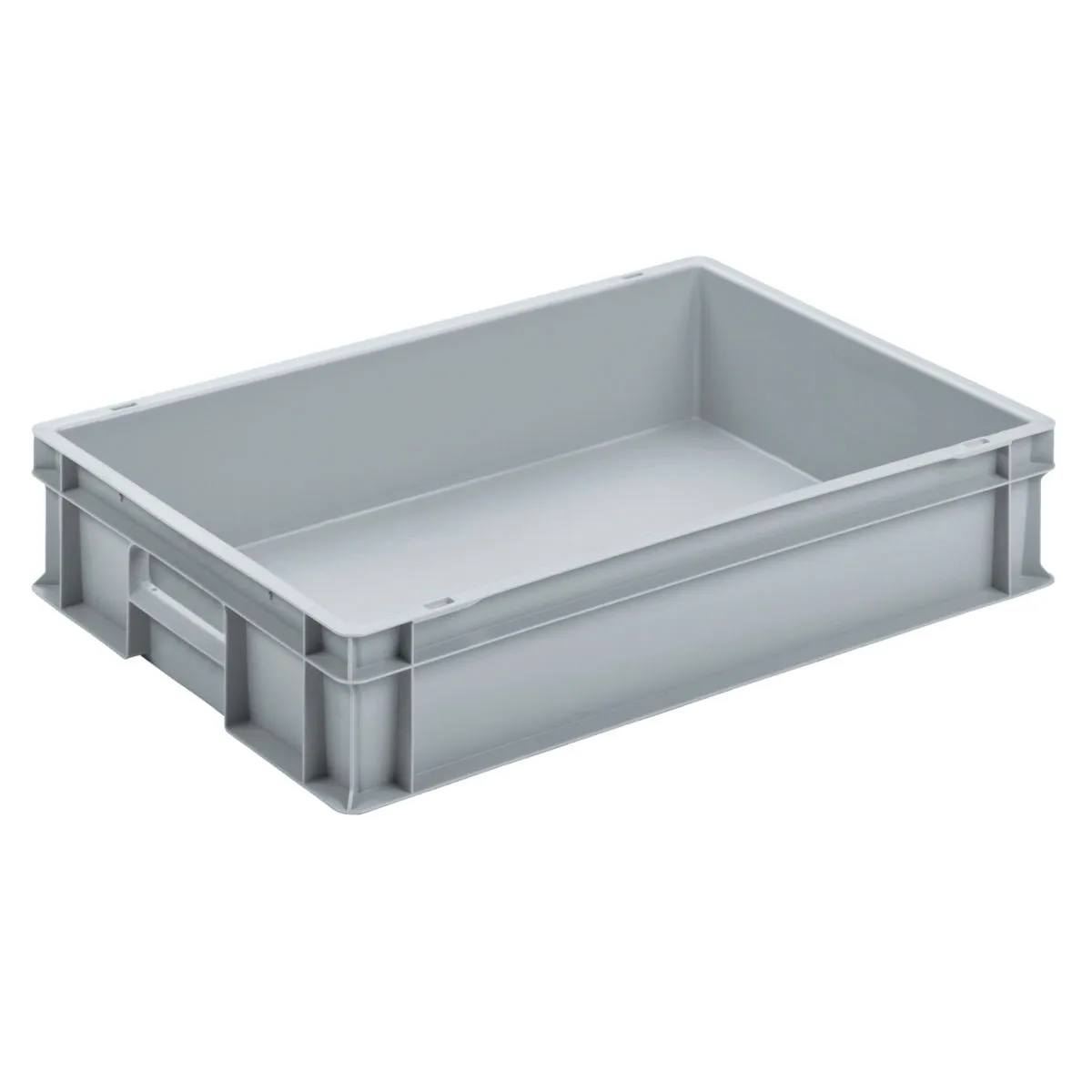 Ringoplast Contenitori impilabili EURO chiusi; 24200 ml, 40x60x12 cm (LxLxH); grigio - immagine 1