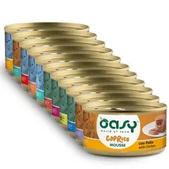 Oasy Caprice Cat Adult Mousse Grain Free 85 gr Pollo (Kitten) - confezione da 18 pezzi - Cibo umido per gatti - immagine 1