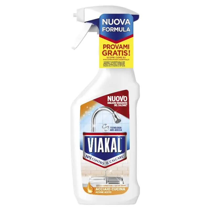 Spray Acciaio 470ml VIAKAL CASA - Pulizia Efficace per la Casa - immagine 1