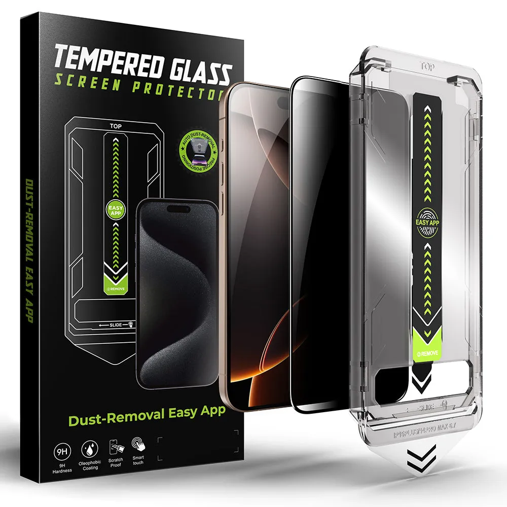 Pellicola protettiva per schermo Privacy Techsuit TitanGlass per Apple iPhone 14 Pro Max, Vetro temperato, Colla completa - immagine 1