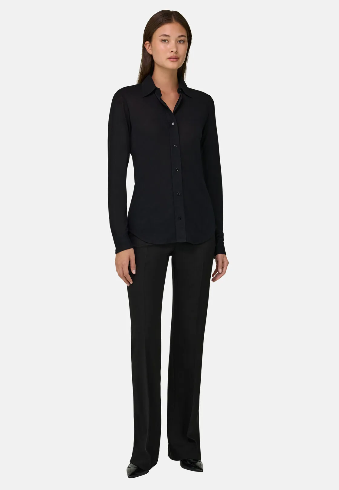 Boggi, Polo Camicia In Jersey, Donna, Nero, Taglia: XS - immagine 2