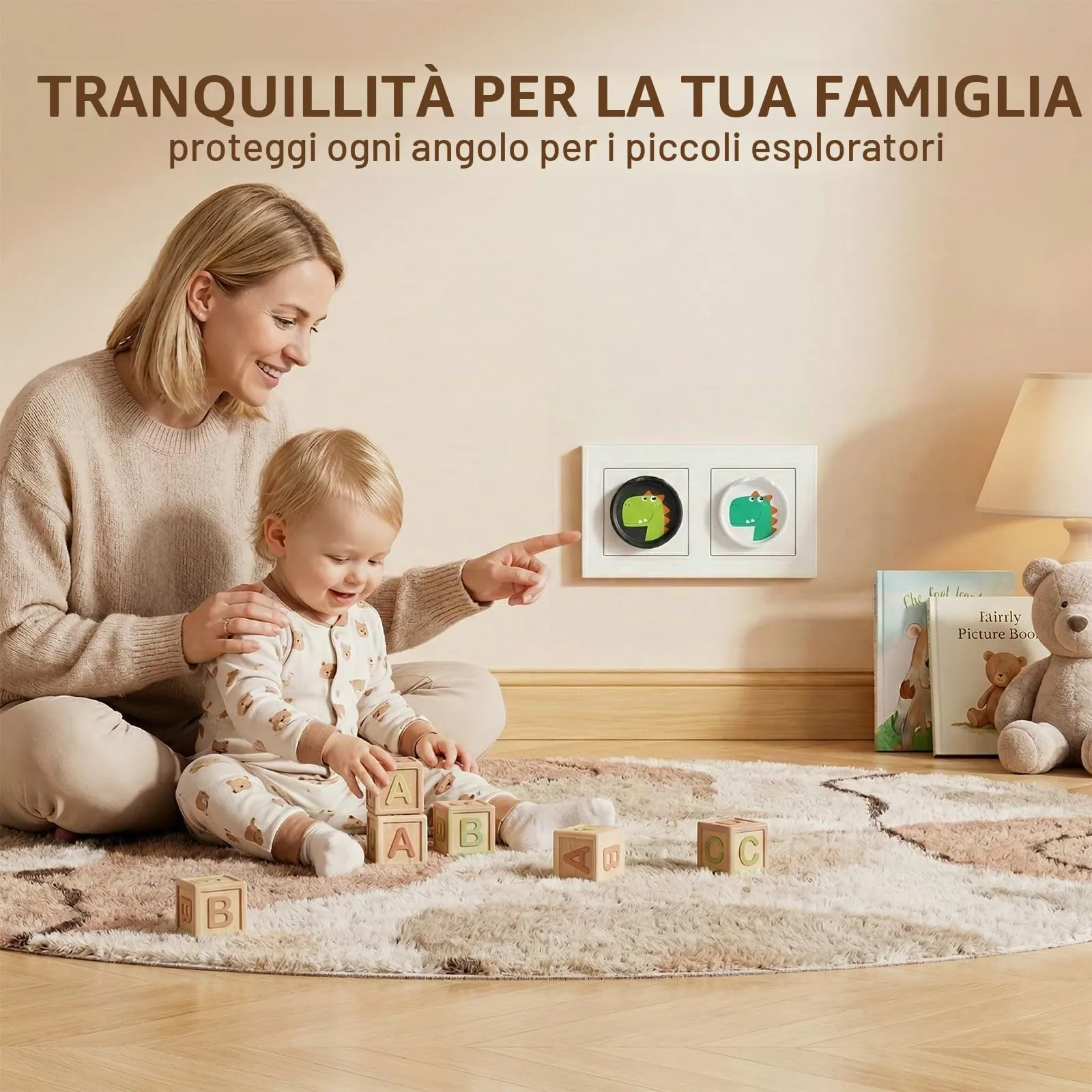 BDEPSTR Copriprese per Bambini, 5 Pezzi Copri Prese Bambini, Protezioni per Prese in Silicone,Copriprese di Sicurezza per Bambinis, Cucine, Bagni, Copripreses a Prova di Schizzi(C) - immagine 2