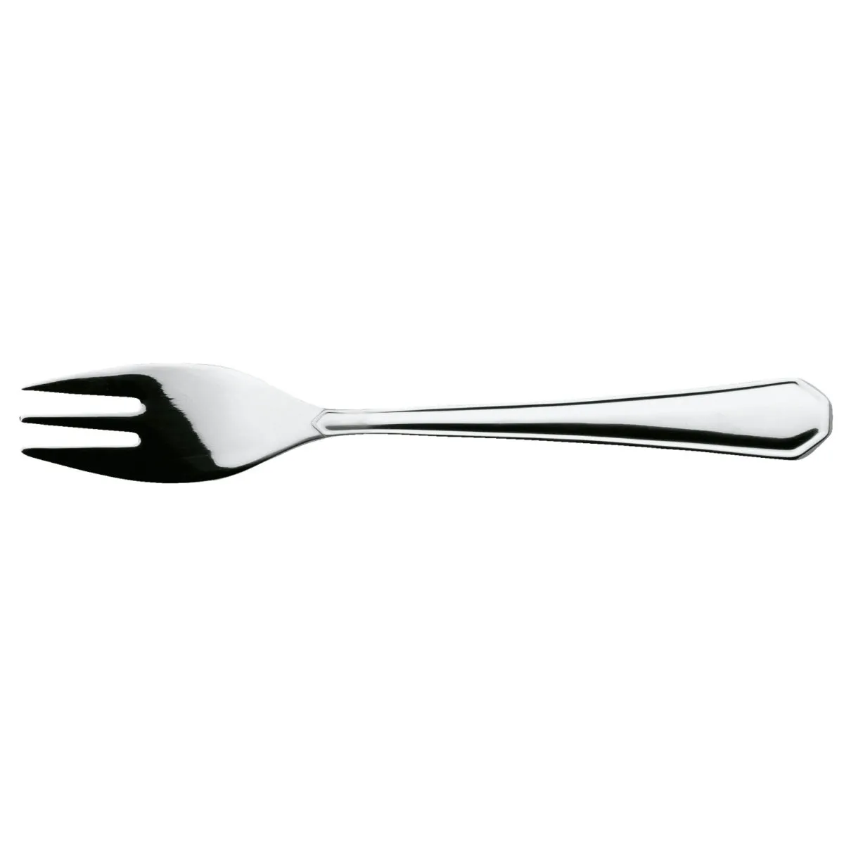 12x PULSIVA Forchetta torta Tunis Basic; 14.5 cm (L); argento, manico argento; 12 pz. / Pacco - immagine 1