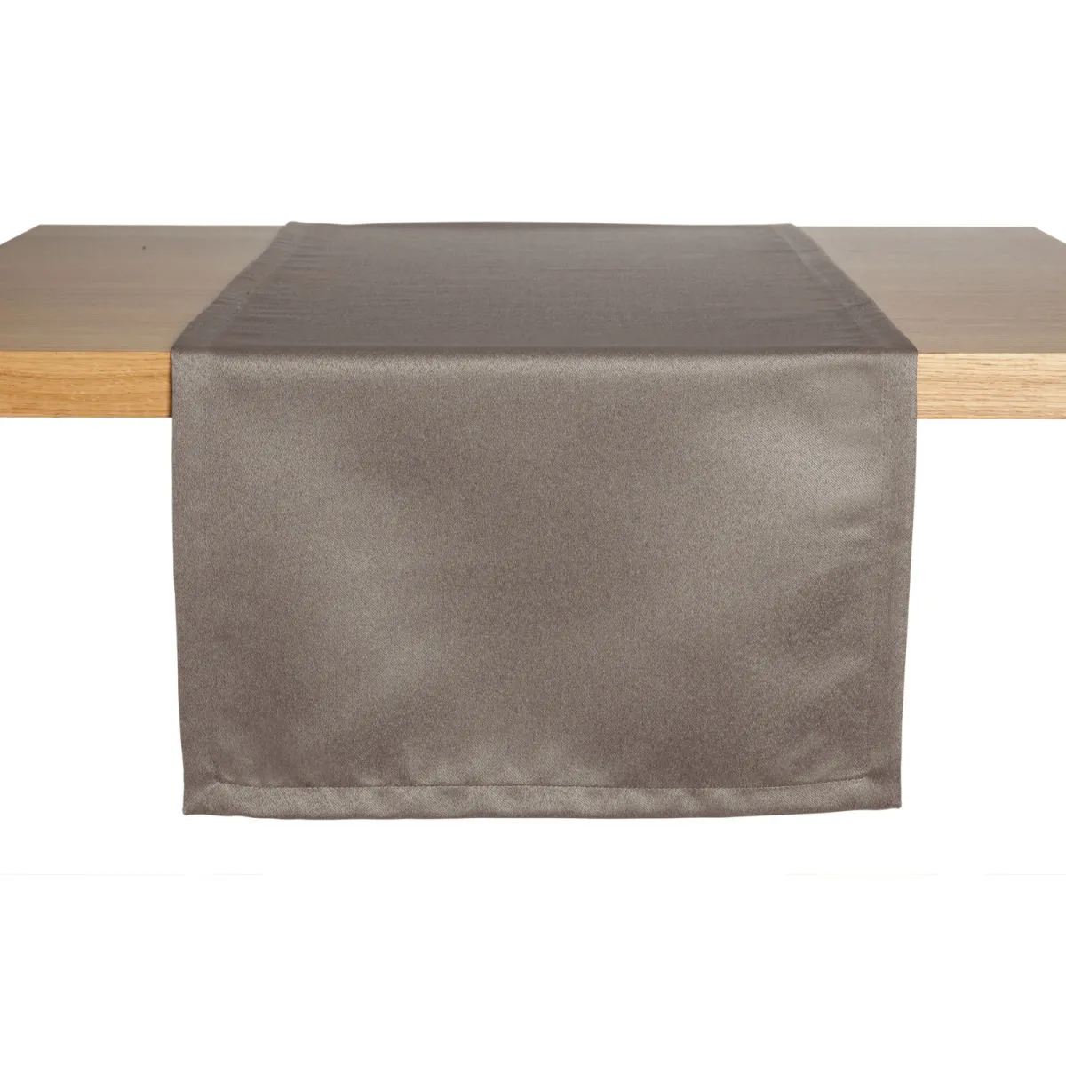 ERWIN M. Runner tavola Ancona Satin; 40x130 cm (LxL); tortora; rettangolare - immagine 1