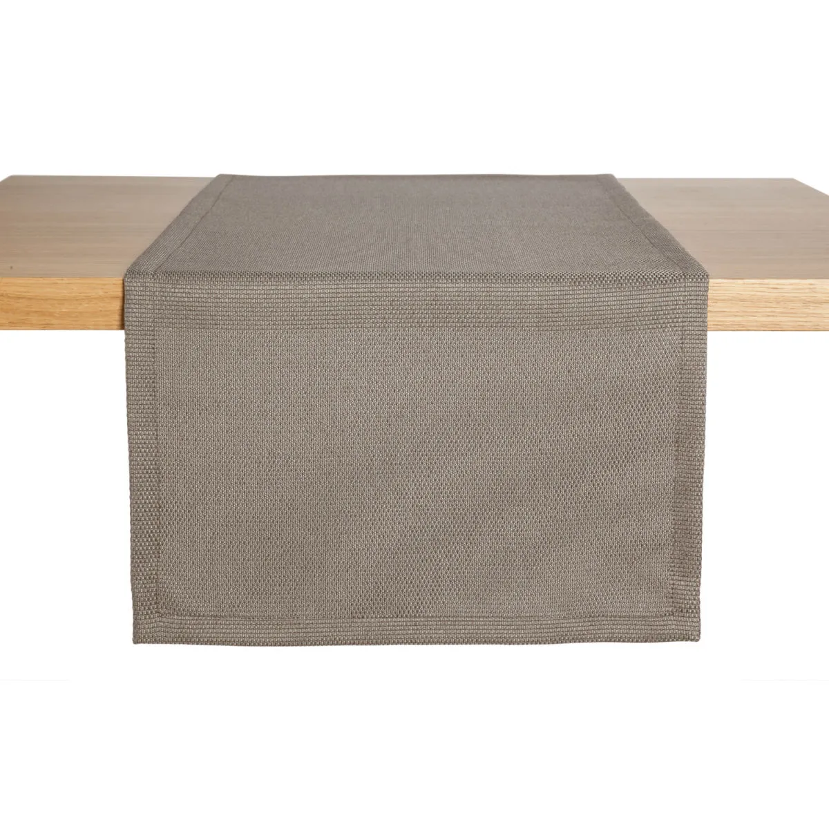 ERWIN M. Runner tavola Ancona Jacquard; 40x130 cm (LxL); tortora; rettangolare - immagine 1