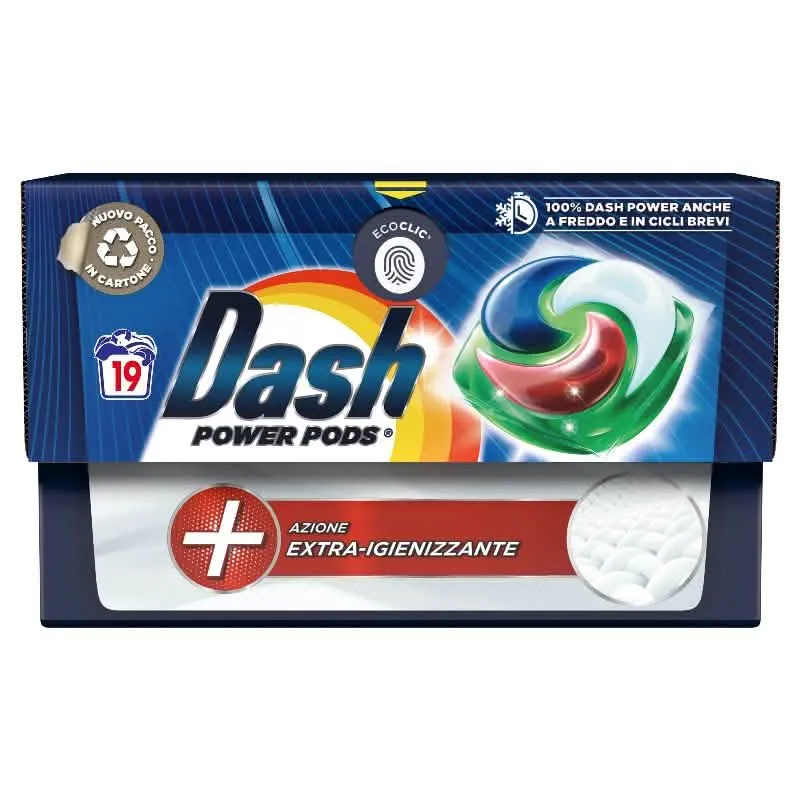 DASH ECODOSI PODS POWER 19 PEZZI - IGIENE CLASSICA PER LA CASA - immagine 1