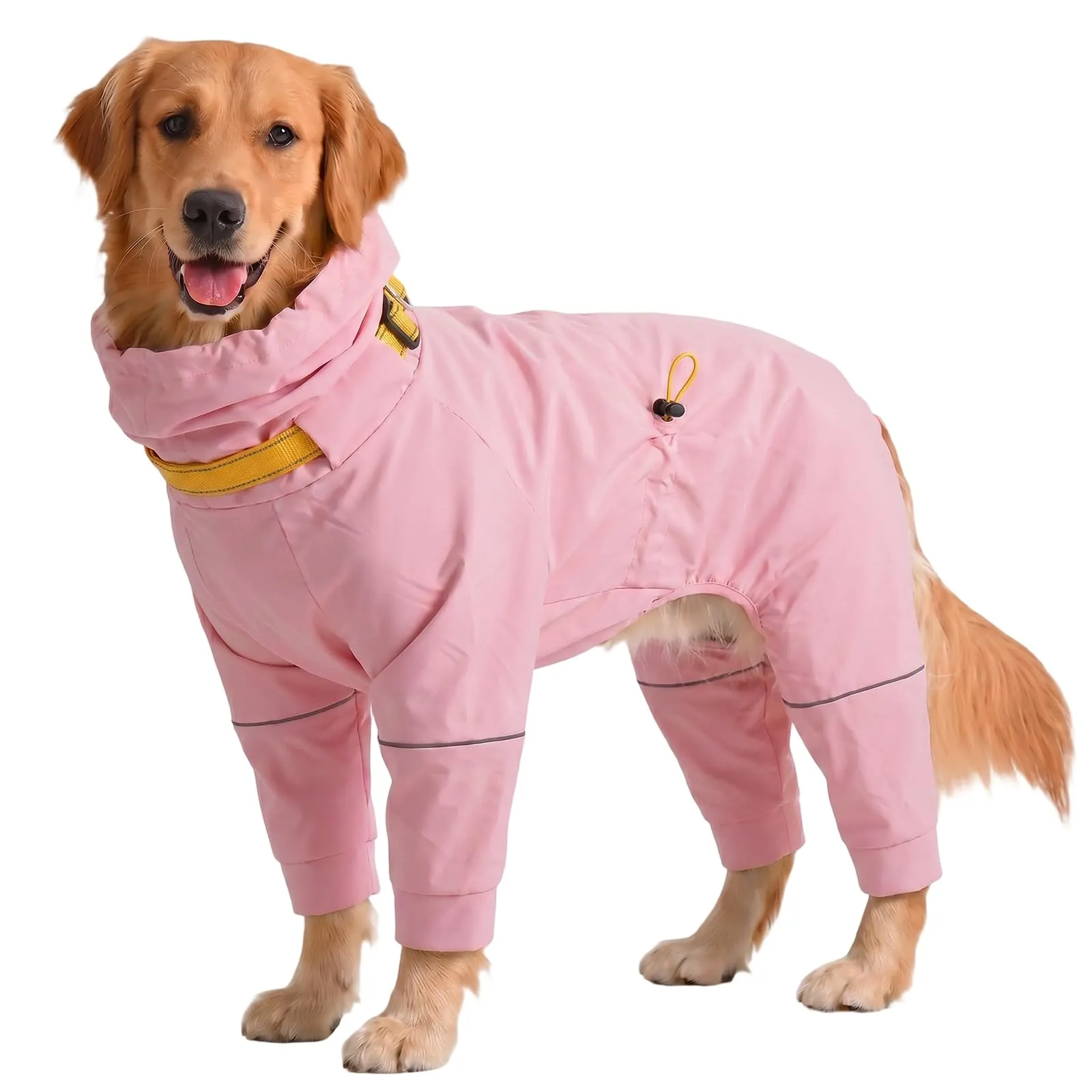 Kuoser Impermeabile per cani, copertura completa, con cappuccio regolabile - immagine 1