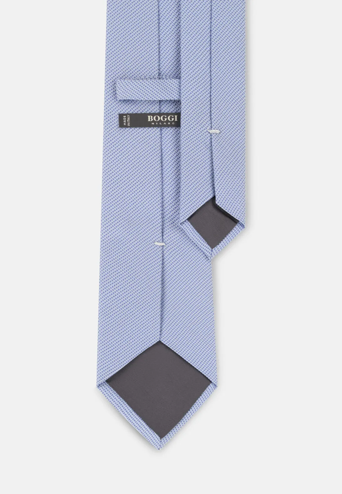 Boggi, Cravatta Cerimonia Jacquard Armaturato In Seta, Uomo, Azzurro - immagine 3
